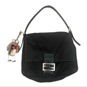 Fendi Baguette with Fendi Keychain